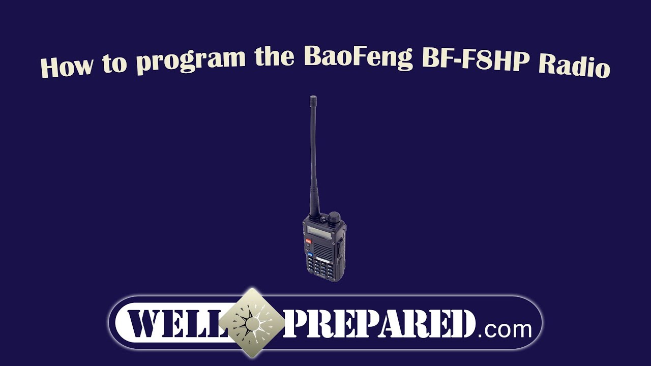 baofeng bf f8hp programming